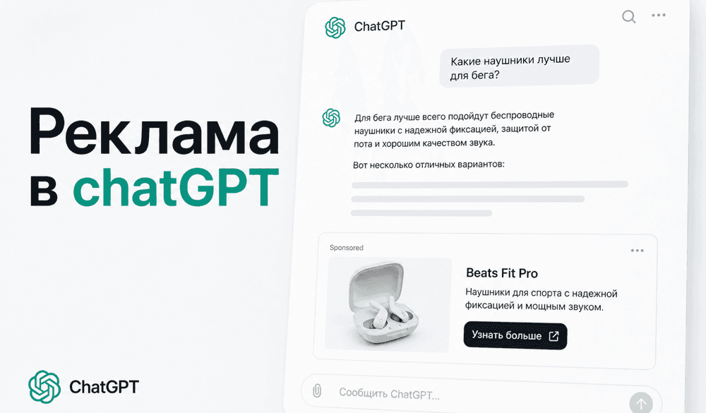 Иллюстрация для статьи Реклама в ChatGPT - что это значит для бизнеса