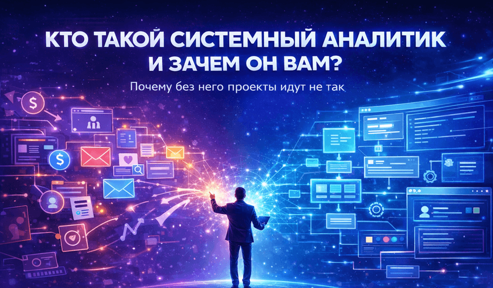 Картинка для статьи Системный аналитик: зачем он нужен вашему проекту и почему без него всё идёт не так?